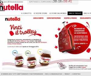 Puoi vincere il trolley NUTELLA®