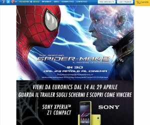 VINCI FANTASTICI PREMI CON AMAZING SPIDER‐MAN 2 E EURONICS
