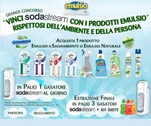 VINCI SODASTREAM CON I PRODOTTI EMULSIO