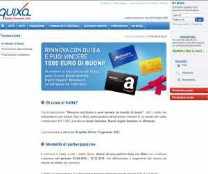 RINNOVA CON QUIXA E VINCI UN MONDO DI BUONI