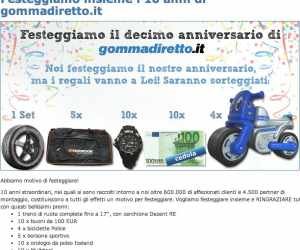 Festeggiamo insieme i 10 anni di gommadiretto.it