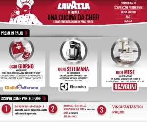LAVAZZA TI REGALA UNA CUCINA DA CHEF