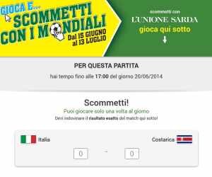 Scommetti con i Mondiali