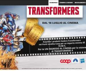 VAI AL CINEMA CON TRANSFORMERS