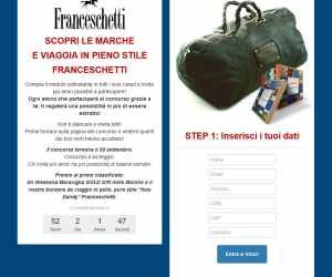 Vinci un borsone da viaggio e scappa per un weekend Franceschetti Style nelle Marche!