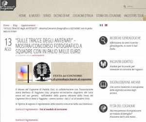 SULLE TRACCE degli ANTENATI