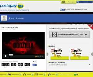 POSTE PAY FUN E GODZILLA
