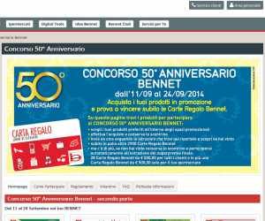 50° Anniversario Bennet dal 11/9 al 24/9/2014