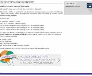 Gioca con vinciEnergia – I° concorso
