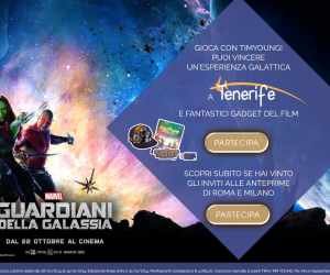 VINCI SUBITO CON TIM YOUNG E I GUARDIANI DELLA GALASSIA E VOLA A TENERIFE