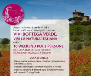 Vivi Bottega Verde, vivi la natura Italiana e Vinci