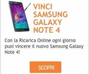 RICARICA ONLINE E VINCI SAMSUNG GALAXY NOTE 4!