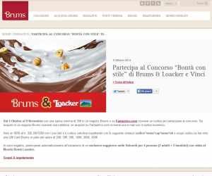 Bontà con stile: vinci Brums e Loacker