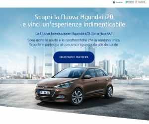 Scopri Nuova Hyundai i20 e vinci un’esperienza indimenticabile