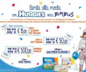Bimbi alla Moda. Con Huggies vinci Bimbus.