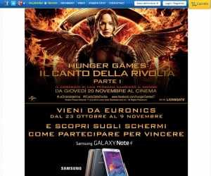 VINCI FANTASTICI PREMI CON HUNGER GAMES – IL CANTO DELLA RIVOLTA E EURONICS