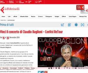 Prima di tutti – Vinci il concerto di Claudio Baglioni