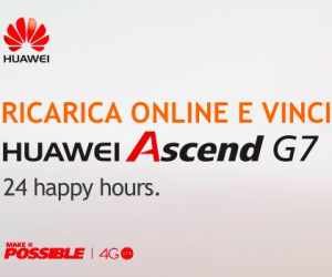 Ricarica online e vinci Huawei Ascend G7!