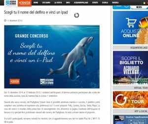 SCEGLI TU IL NOME DEL DELFINO E VINCI UN IPAD