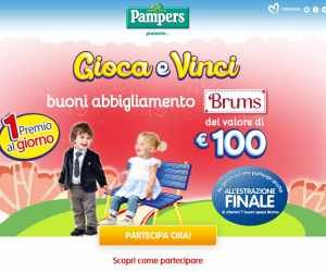 GIOCA E VINCI € 100 DI BUONI SPESA BRUMS
