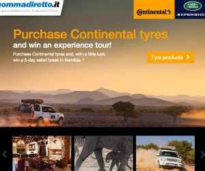 Acquista pneumatici Continental e vinci la Namibia!