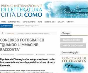 QUANDO L’IMMAGINE RACCONTA - Concorso fotografico Premio Città di Como
