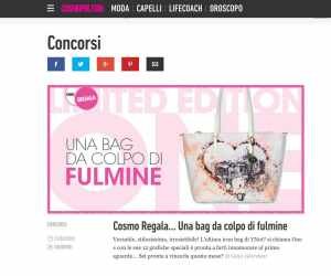 COSMO REGALA… UNA BAG DA COLPO DI FULMINE