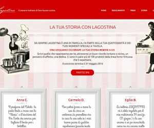 LA TUA STORIA CON LAGOSTINA