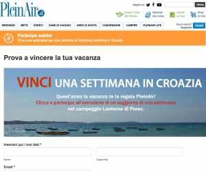 Vinci una settimana per due persone al Camping Lanterna in Croazia