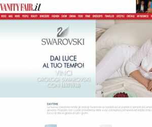 DAI LUCE AL TUO TEMPO! VINCI OROLOGI SWAROVSKI CON VANITY FAIR