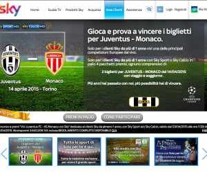 Vivi Juventus FC-AS Monaco con Sky