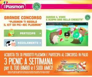 Plasmon ti regala il kit da pic-nic Plasmon