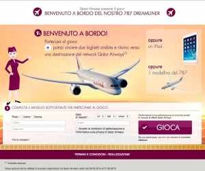 BENVENUTO A BORDO DEL NOSTRO 787 DREAMLINER