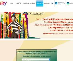 Mika dal vivo con Sky Evening News