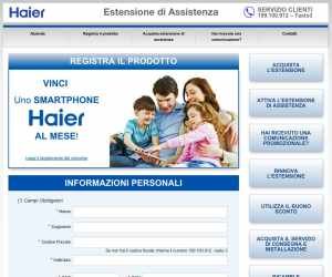 REGISTRA UN PRODOTTO HAIER E VINCI