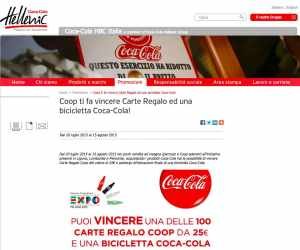 VINCI CON COCA-COLA E COOP