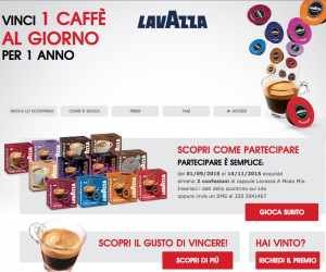 VINCI UN CAFFE' AL GIORNO PER UN ANNO - 2015