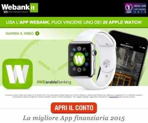 Usa l’app Webank e vinci un Apple Watch