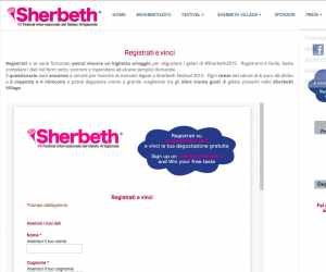 REGISTRATI E VINCI CON SHERBETH