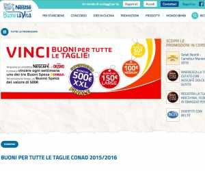 Buoni per tutte le taglie CONAD 2015/2016