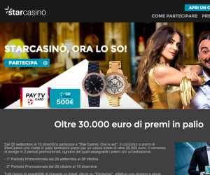 STARCASINO, ORA LO SO!