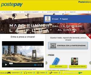 POSTEPAYFUN E MAZE RUNNER – LA FUGA