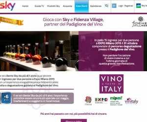 Sky ti porta al Padiglione del Vino
