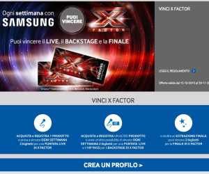 Registra i tuoi prodotti a Samsung People e puoi vincere i biglietti per i live di X Factor