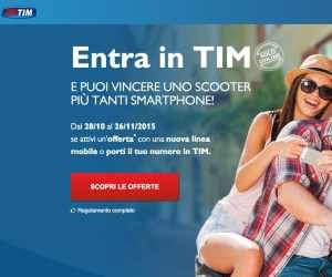 Entra in TIM e puoi vincere uno scooter