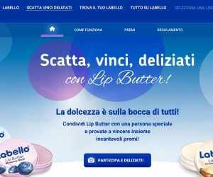LABELLO: SCATTA, VINCI, DELIZIATI CON LIP BUTTER