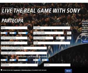 LIVE THE REAL GAME WITH SONY