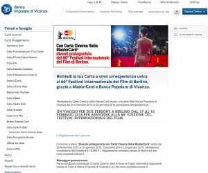 Diventa protagonista con Carta Cinema Italia MasterCard