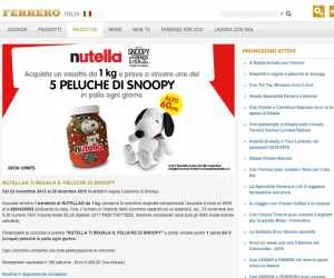 NUTELLA TI REGALA IL PELUCHE DI SNOOPY