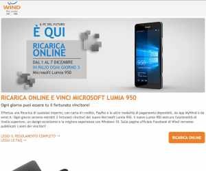 Ricarica Online e Vinci Microsoft Lumia 950!